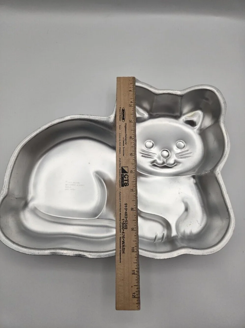 Vintage Wilton 1989 Cutie Cat Aluminum Cake Pan With Insert